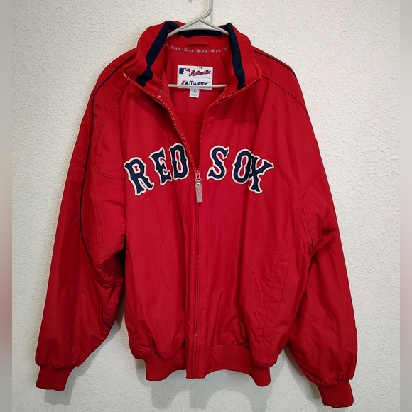 Authentic Majestic Red Sox Winter Jacket, Size Large (j/c bin 2) - Picture 1 of 5